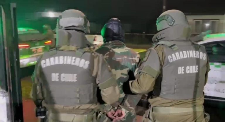 Operativo en Paillaco culmina con la detención de tres personas: uno con 33 arrestos previos