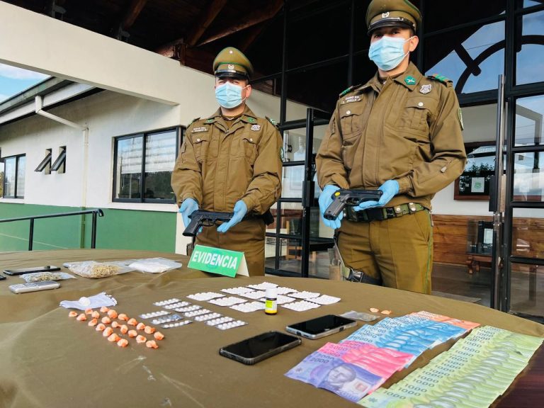 Operativo en Paillaco desarticula red de tráfico de drogas y abigeato
