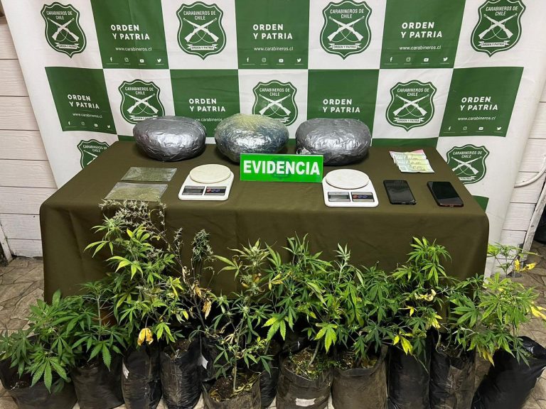 En prisión preventiva quedaron dos hombres de Paillaco detenidos con 3 kilos de droga en Máfil