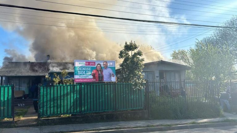 Incendio en La Unión destruye dos viviendas en el sector de Aldea Campesina