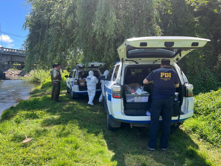 Brigada de Homicidios investiga muerte de adulto mayor encontrado en río Cruces
