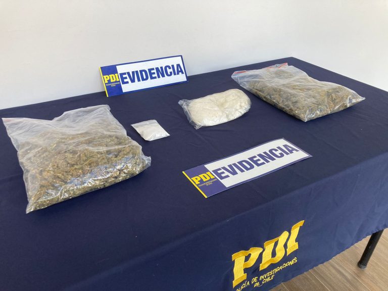 PDI detiene a dos hombres por tráfico de drogas en Río Bueno