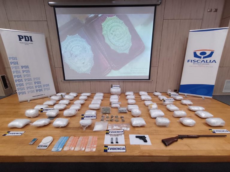 PDI Los Ríos logró incautar droga valoradas en $3.466 millones de pesos en 2024