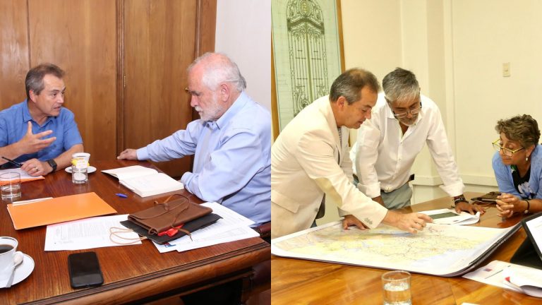 Alcalde Luis Reyes se reunió en Santiago con Ministros de Vivienda y Obras Públicas
