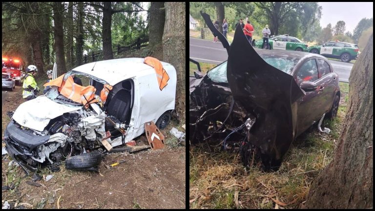 Accidente en la ruta Paillaco-Futrono dejó dos heridos de gravedad
