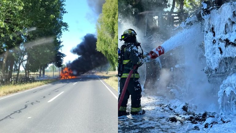 Bomberos sofocan incendio de maquinaria agrícola en Puerto Nuevo