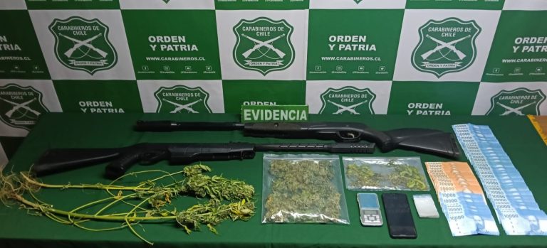 Detenido sujeto en Panguipulli por cultivo y tenencia de marihuana tras operativo del OS7