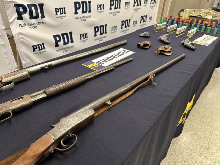 PDI incauta arsenal de armas