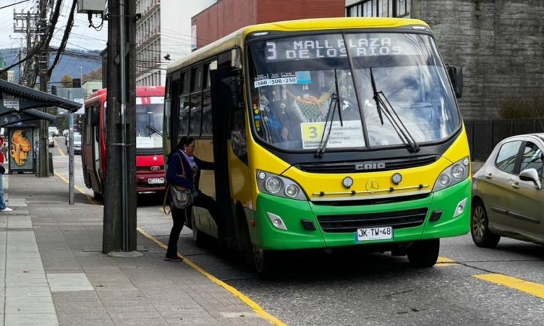 Anuncian nuevos valores en pasajes del transporte público en Valdivia y Niebla