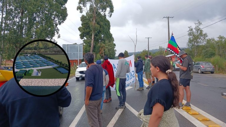 Vecinos bloquean ruta Los Lagos