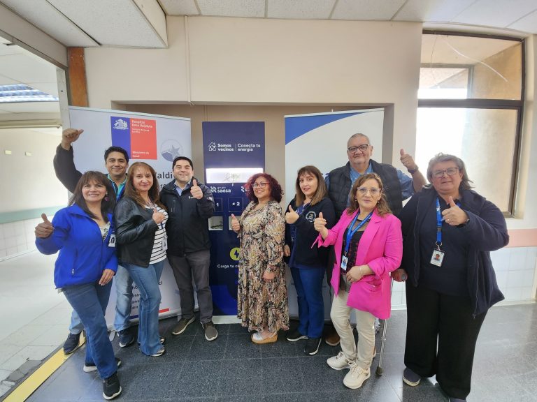 Saesa instaló innovadores tótems de carga para celulares en Los Ríos