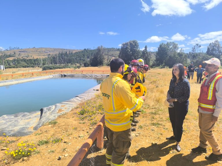 Los Ríos cuenta con piscina de 360 mil litros para el combate de incendios forestales