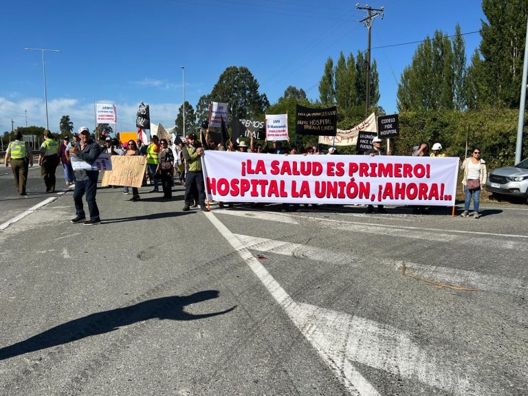 Marcha por el hospital de La Unión convocó a vecinos y dirigentes en Choroico