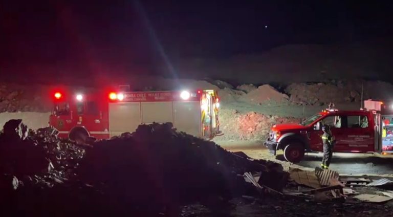 Incendio en mina de Copiapó cobra la vida de tres trabajadores