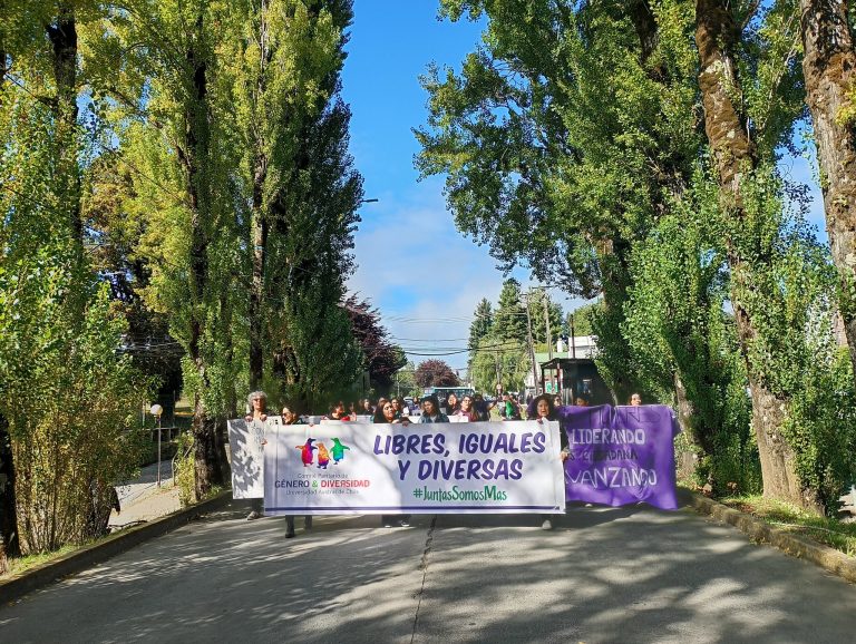 Mujeres de la UACh marcharon para conmemorar el Día Internacional de la Mujer