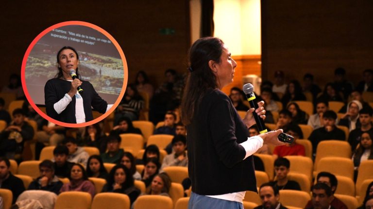 Destacada deportista desarrolló charla motivacional a estudiantes de la USS