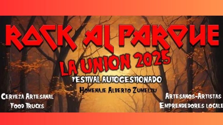 “Festival Rock al Parque” se realizará este sábado 29 de marzo en el Parque Municipal de La Unión
