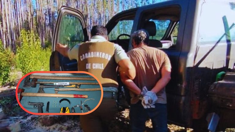 Detienen a tres sujetos por sustracción de madera en predio forestal de La Unión