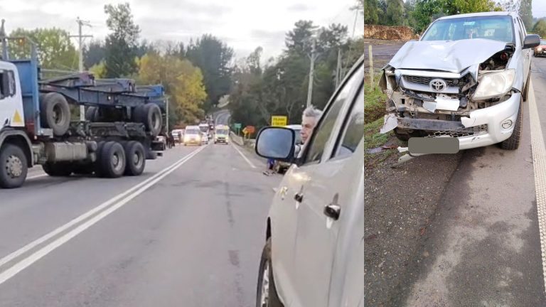 Dos menores son atropellados en ruta que conecta Osorno con San Juan de la Costa