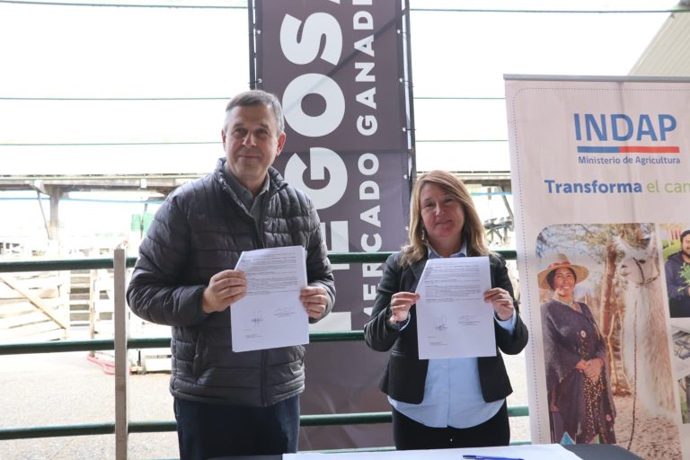 INDAP Los Ríos y FEGOSA firman convenio para fortalecer la pequeña ganadería regional