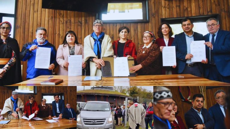 Ministra de Salud firma protocolo con comunidades mapuches de La Unión y se niega a dialogar con prensa y dirigentes sociales