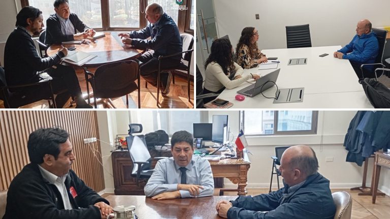 Alcalde Rodrigo Valdivia lidera intensa agenda de reuniones en Santiago para avanzar en obras clave para Panguipulli