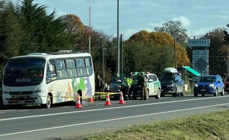 Adulta mayor muere atropellada por minibús en zona rural de Osorno