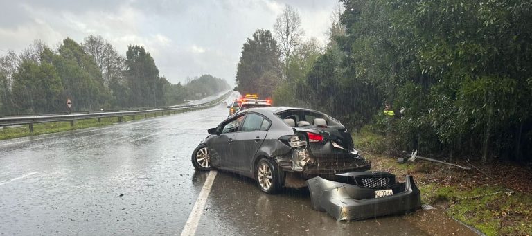 Accidente en Ruta 5 Sur dejó cuatro personas lesionadas 