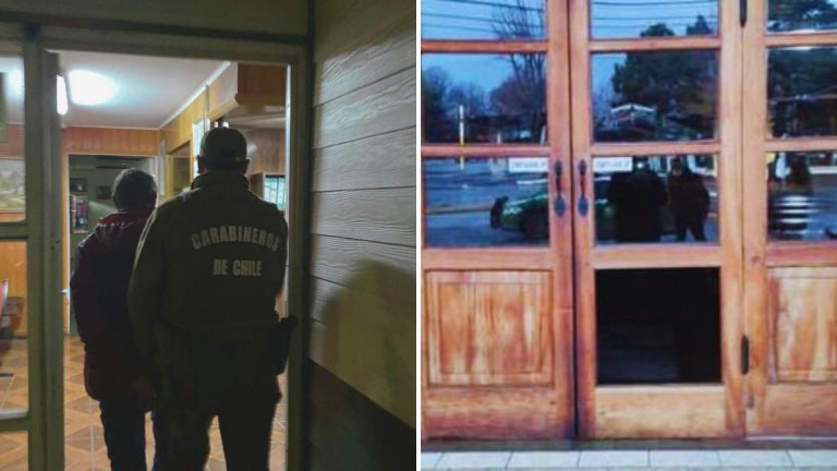 Detienen a sujeto por causar daños en la Parroquia Nuestra Señora de Lourdes de Paillaco