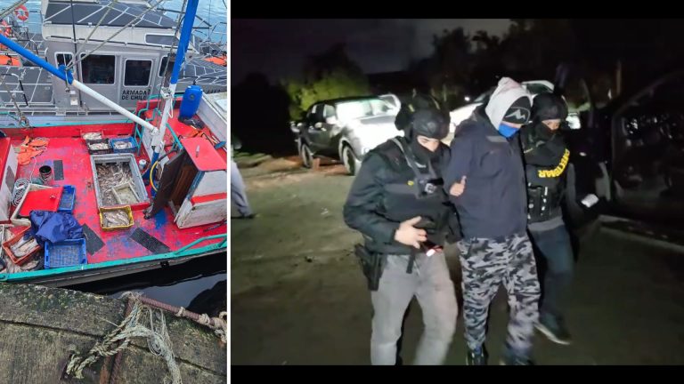 Ocho tripulantes quedan en prisión preventiva por sustracción de salmones en Chiloé
