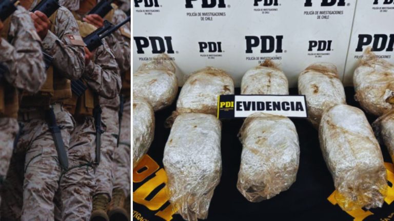 Detienen a tres cabos del Ejército y un civil con 11 kilos de droga en Puerto Aysén