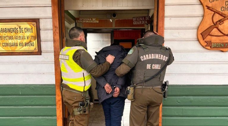 Carabineros detiene a sujeto con amplio prontuario tras robo en oficina municipal de Río Bueno