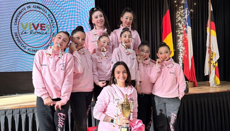 Club Elite Valdivia brilla en campeonato “Vive la Rítmica” en Concepción y logra podio por equipos