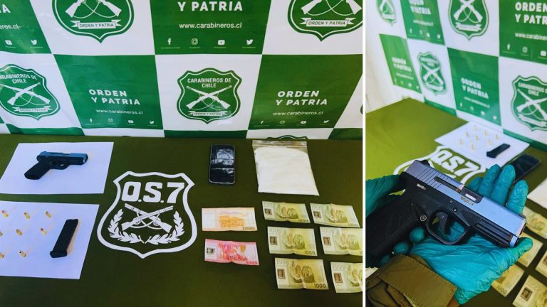 Detienen a pasajero de bus interprovincial con pistola y 642 dosis de ketamina en La Unión
