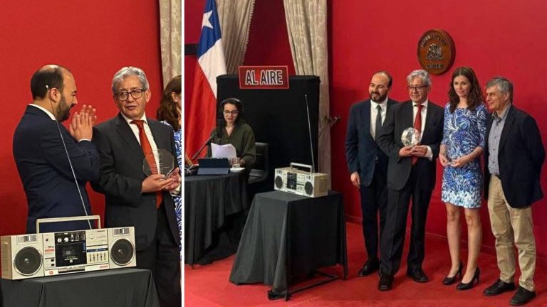 Reconocen en La Moneda la trayectoria del locutor radial unionino Pedro Enrique Molina