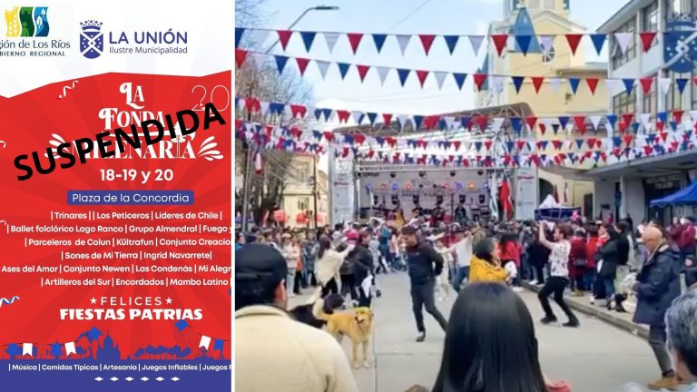 Municipalidad de La Unión suspende celebraciones de Fiestas Patrias por frente de mal tiempo