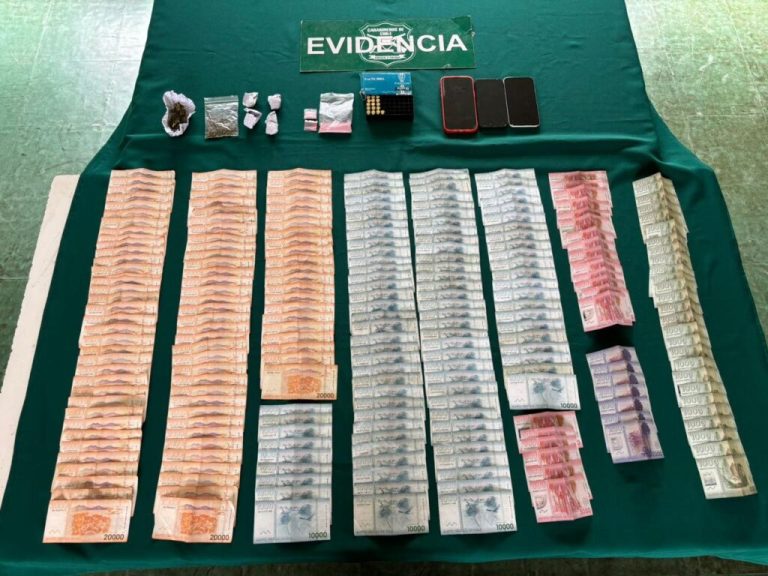 Paillaco : Incautan Tusi, marihuana y más de $2 millones en procedimiento policial