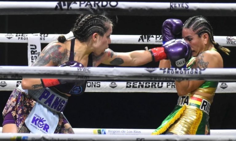 “La Leona” Asenjo rugió fuerte en Valdivia y ganó por fallo unánime  a la boliviana Mariela Ribera