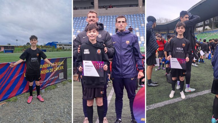 Joven de 13 años de Choshuenco fue seleccionado para probarse en La Masía del Barcelona de España
