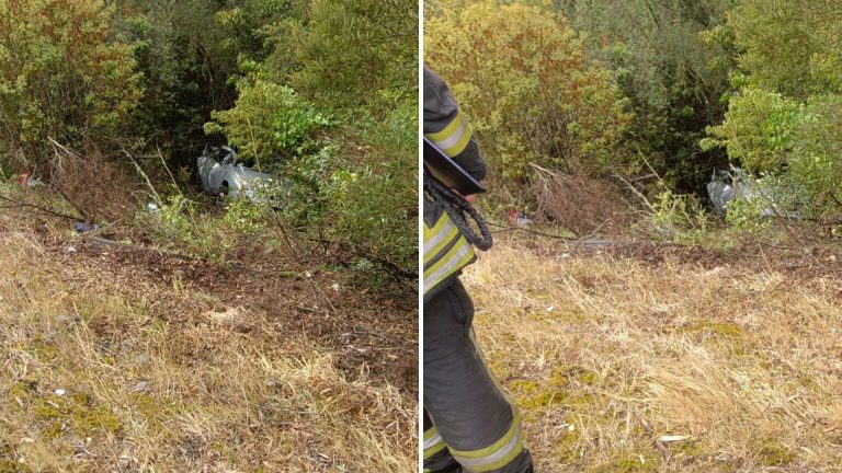 Bomberos de Reumén y Paillaco rescatan a persona tras accidente vehicular