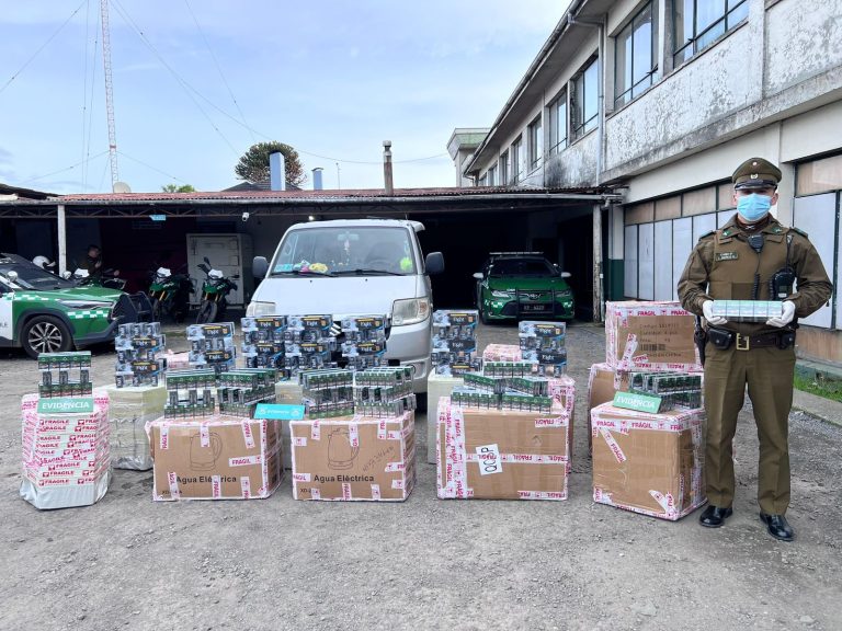 Carabineros frustra millonario contrabando de cigarrillos en pleno centro de Osorno