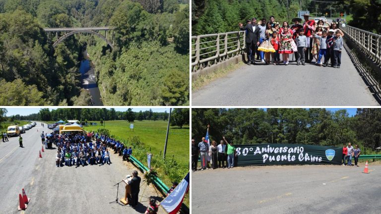 Río Bueno conmemoró los 80 años del Puente Chirre y los 91 años de la Escuela Rural Chirre