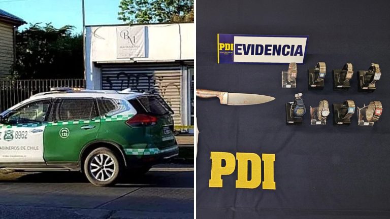 PDI detiene a tres adolescentes por violento robo en joyería de Purranque