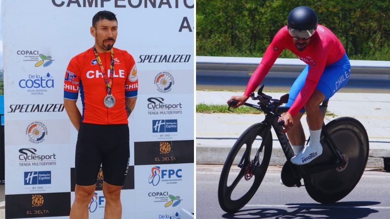 Ciclista valdiviano Abraham Paredes gana oro y plata en el Panamericano Master de Paraguay