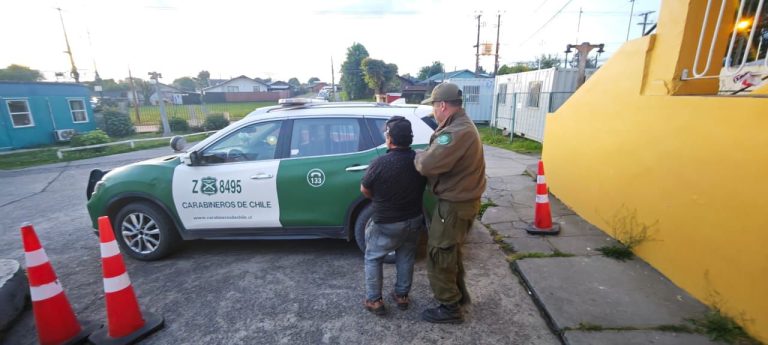 Carabineros detiene a hombre por violento robo y conducción en estado de ebriedad en La Unión