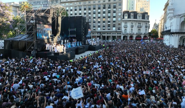 Experiencia Gospel 2025 reunió a 120.000 personas en el centro de Buenos Aires