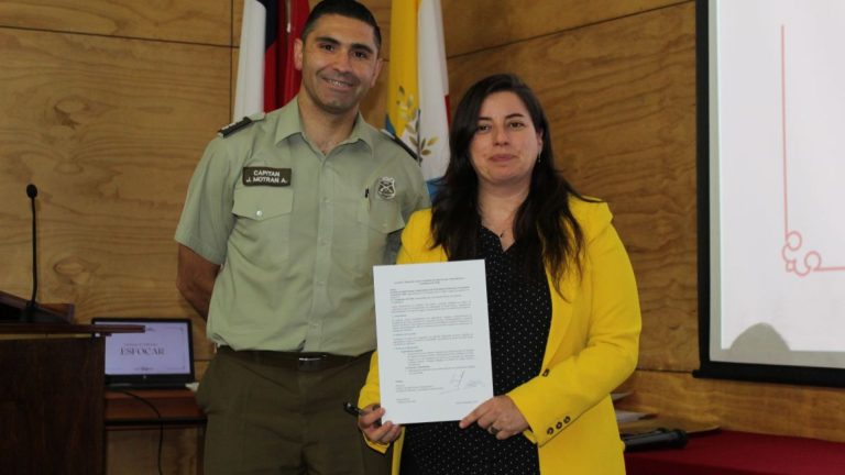 Carabineros en formación recibieron certificación en Parto Fisiológico Extrahospitalario