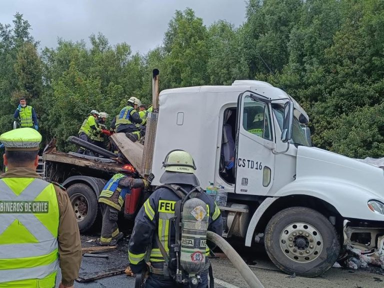 Detienen a camionero que provocó accidente con lesiones graves en la Ruta 5 Sur