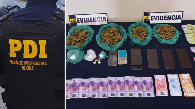 Tres detenidos por tráfico en Río Bueno: incautan droga avaluada en $4,7 millones