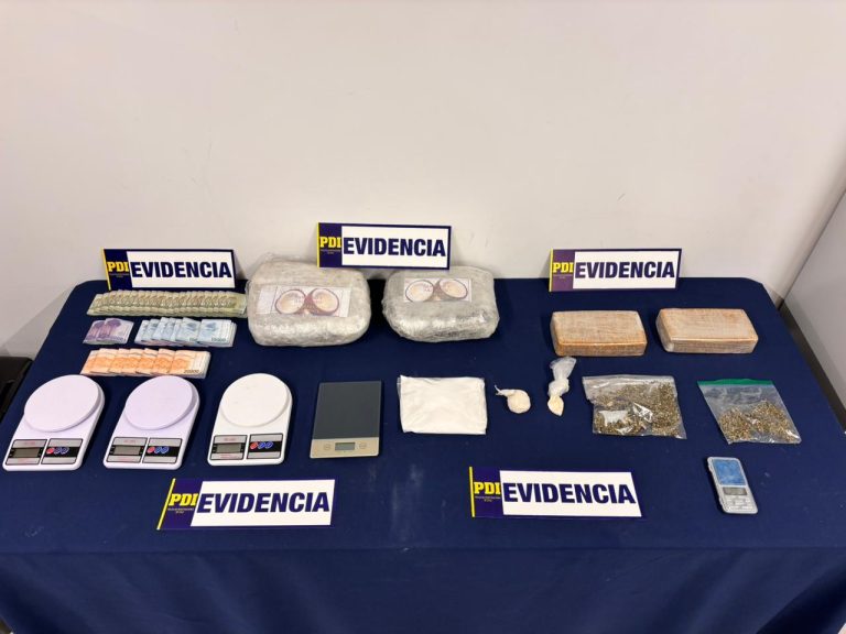 PDI desarticula red de tráfico de drogas en Osorno y detiene a seis extranjeros
